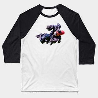 Flying Cocker Spaniel Baseball T-Shirt
